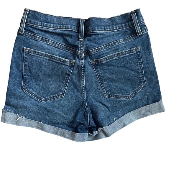 J.Crew High Rise Classic Denim Shorts in Dark Pacific Blue Wash Size 26 - Picture 6 of 8